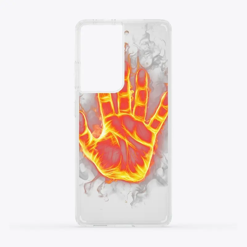 Phone Cover Fire hand 